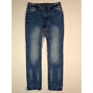 Stone Falcon Slim Fit Jeans Mens 32x32 Medium Wash Blue Stretch Denim Pants